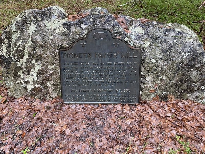 Pioneer Paper Mill Marker image. Click for full size.