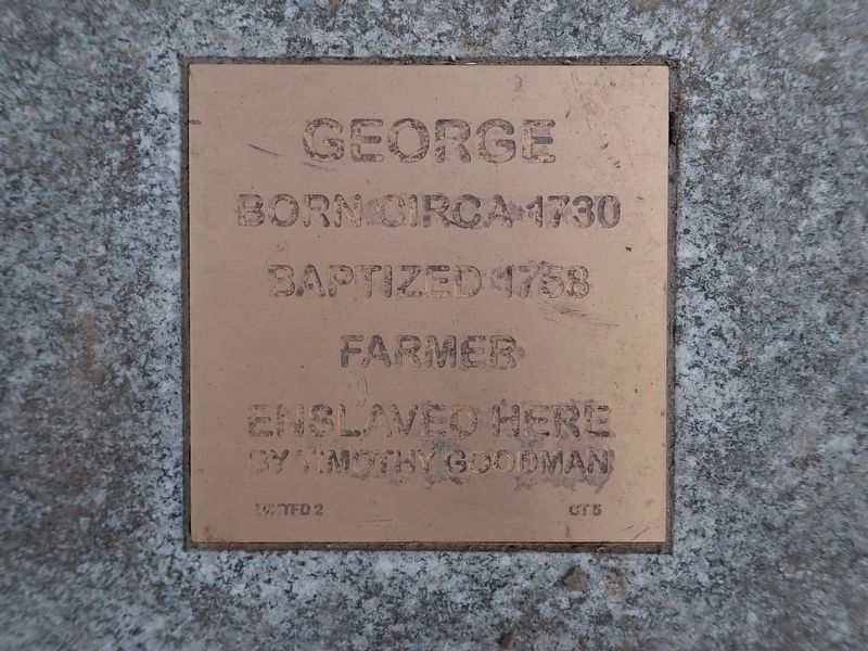 George Witness Stone image. Click for full size.