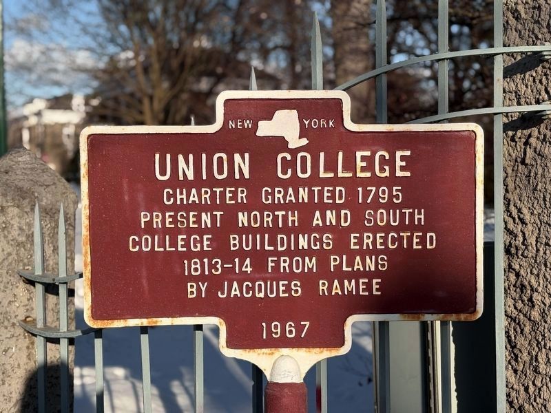 Union College Marker image. Click for full size.