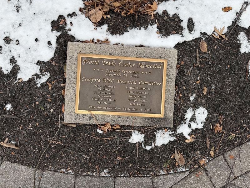 World Trade Center Memorial dedication plaque. Click for full size. World Trade Center Memorial dedication plaque image. Click for full size.