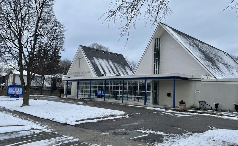 The present Church of St. Matthew on-the-Plains in 2025 image. Click for full size.