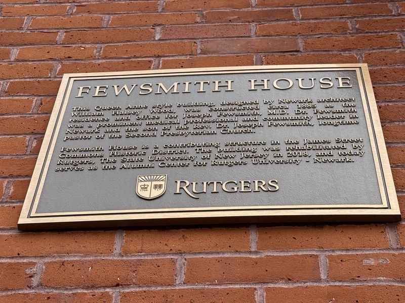 Fewsmith House Marker. Click for full size. Fewsmith House Marker image. Click for full size.