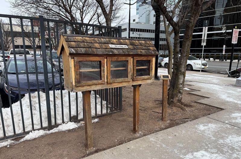 Newark's First Little Free Library Marker. Click for full size. Newark's First Little Free Library Marker image. Click for full size.