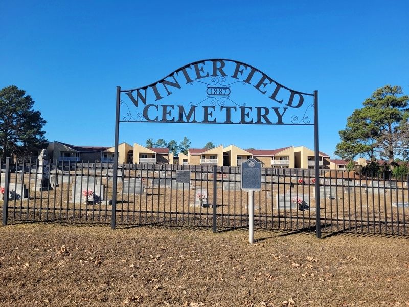 Winterfield Cemetery Marker. Click for full size. Winterfield Cemetery Marker image. Click for full size.