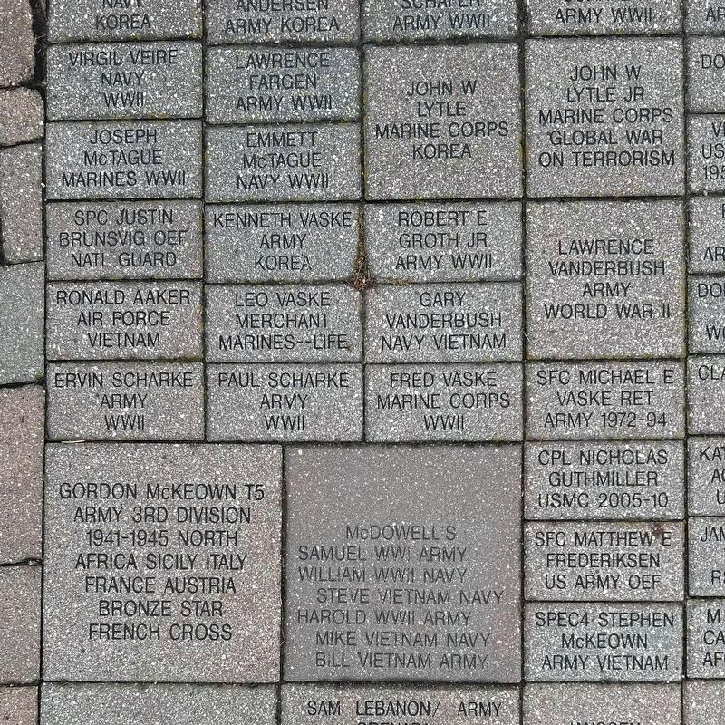 Other Veterans Pavers 4 (central left section) image. Click for full size.