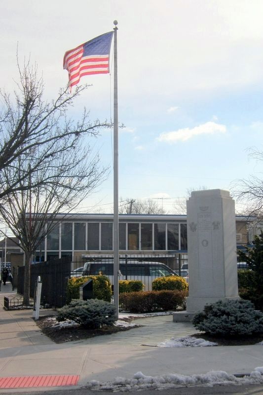 The New Dorp WWII Memorial Plaza. Click for full size. The New Dorp WWII Memorial Plaza image. Click for full size.