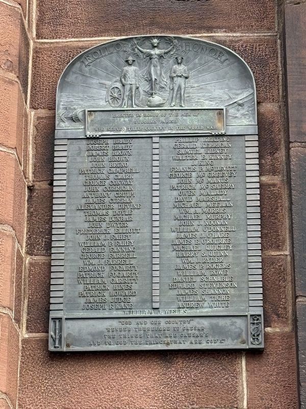 World War I Memorial Marker. Click for full size. World War I Memorial Marker image. Click for full size.