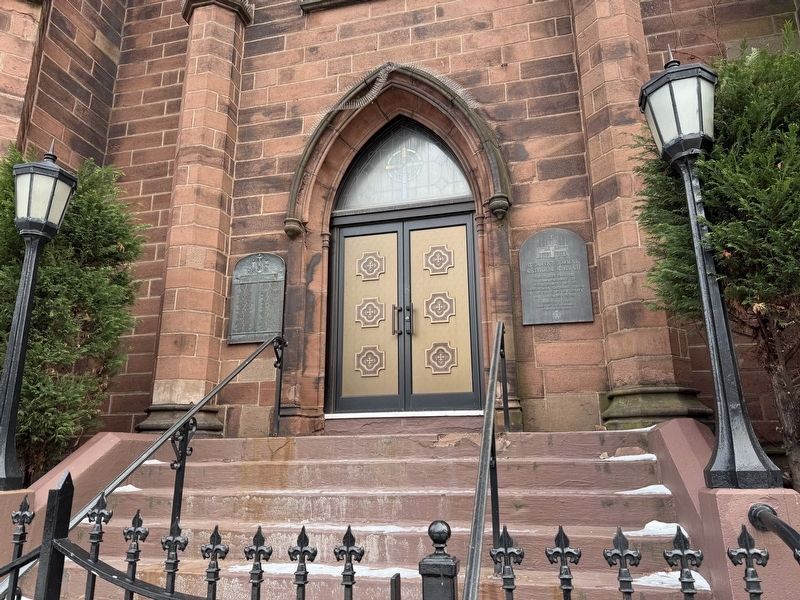 The doors at St. John's Roman Catholic Church. Click for full size. The doors at St. John's Roman Catholic Church image. Click for full size.
