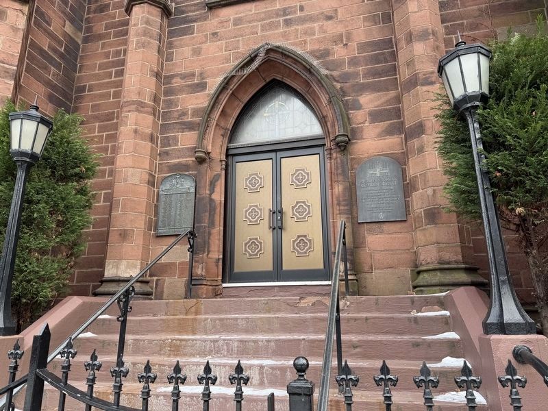 The doors at St. John's Roman Catholic Church. Click for full size. The doors at St. John's Roman Catholic Church image. Click for full size.