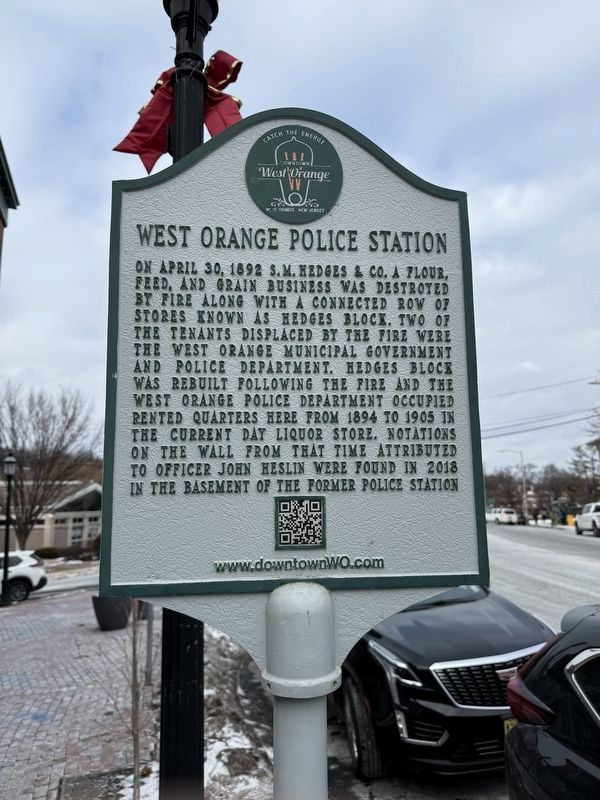 West Orange Police Station Marker image. Click for full size.