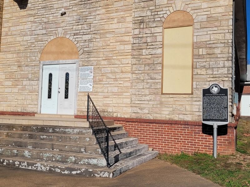 Jerusalem Baptist Church and Marker image. Click for full size.