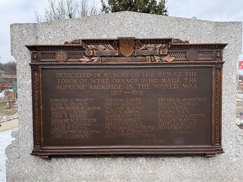 Roll of Honor Memorial. Click for full size. Roll of Honor Memorial image. Click for full size.
