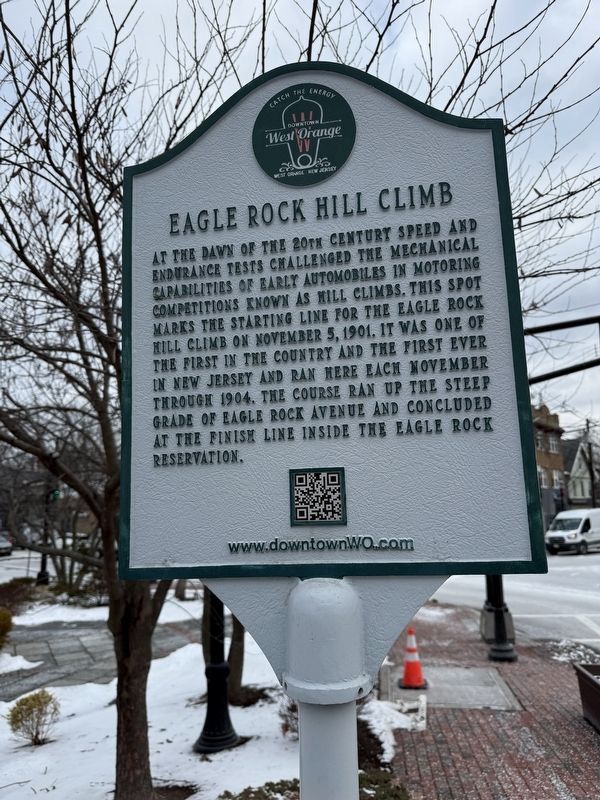 Eagle Rock Hill Climb Marker. Click for full size. Eagle Rock Hill Climb Marker image. Click for full size.
