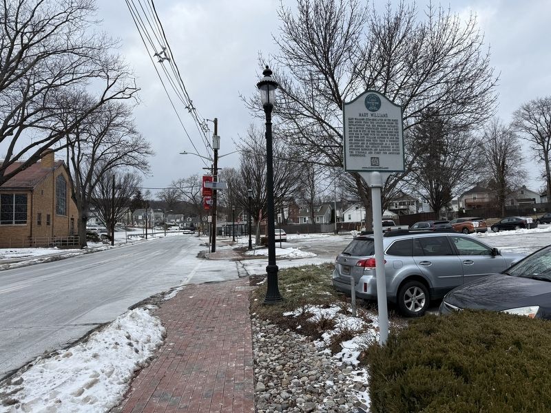 Mary Williams Marker. Click for full size. Mary Williams Marker image. Click for full size.