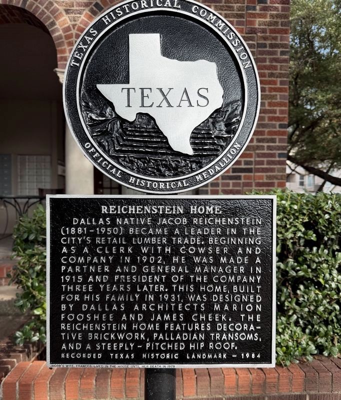 Reichenstein Home Marker image. Click for full size.