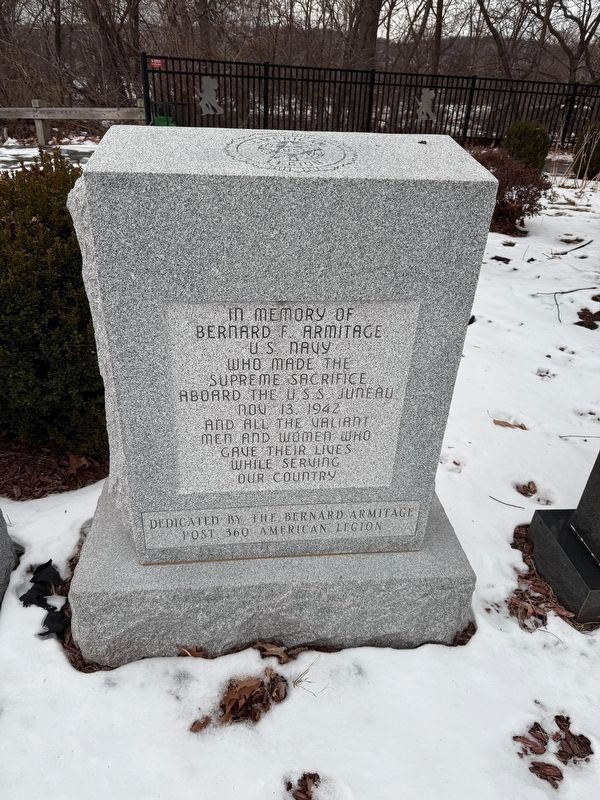 Bernard F. Armitage Memorial. Click for full size. Bernard F. Armitage Memorial image. Click for full size.