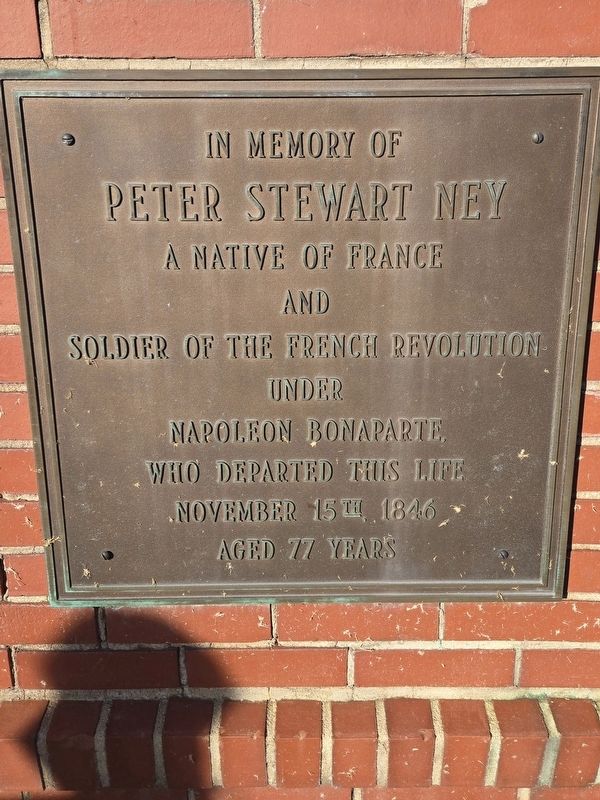 Peter Stewart Ney Marker. Click for full size. Peter Stewart Ney Marker image. Click for full size.