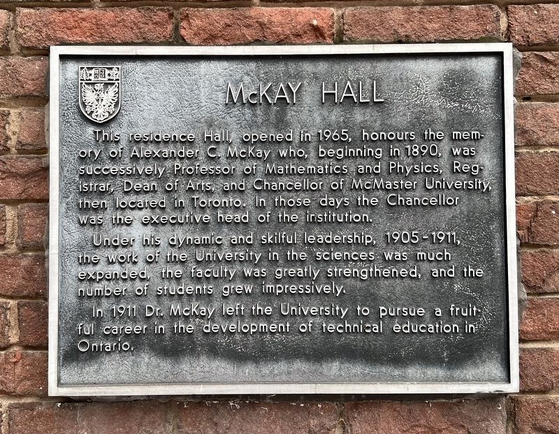 McKay Hall Marker image. Click for full size.