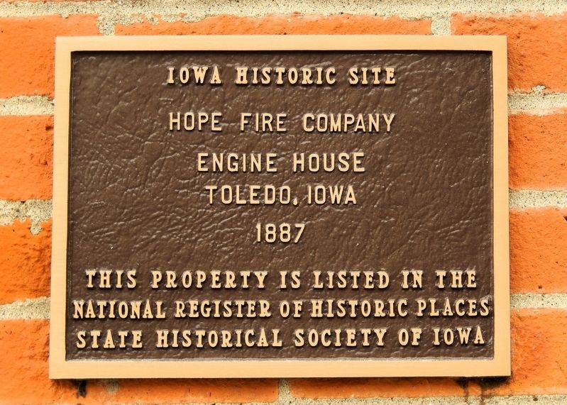 Hope Fire Company Engine House Marker image. Click for full size.