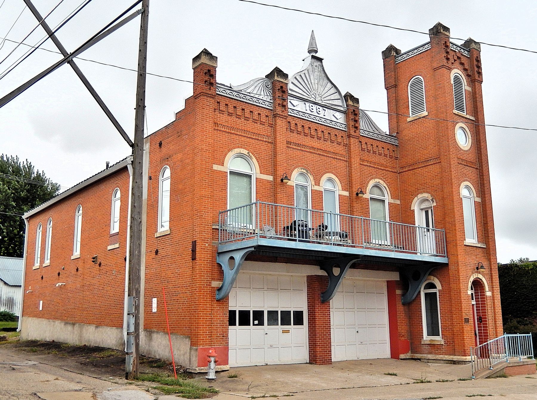 Hope Fire Company Engine House (<i>northwest elevation</i>) image. Click for full size.