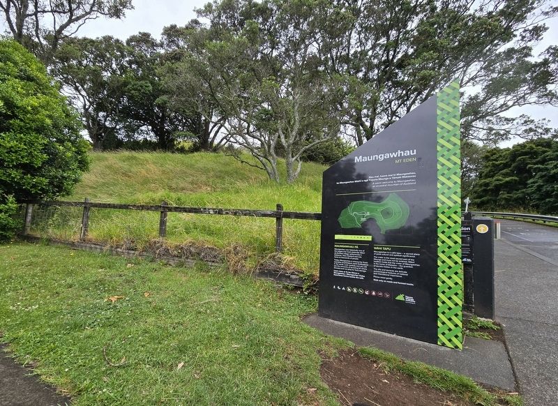 Maungawhau Mt. Eden Marker. Click for full size. Maungawhau Mt. Eden Marker image. Click for full size.