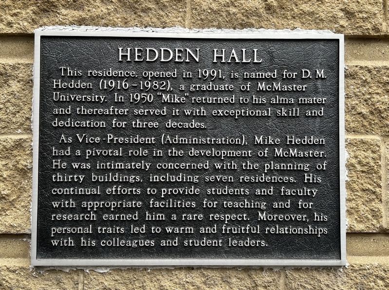 Hedden Hall Marker image. Click for full size.