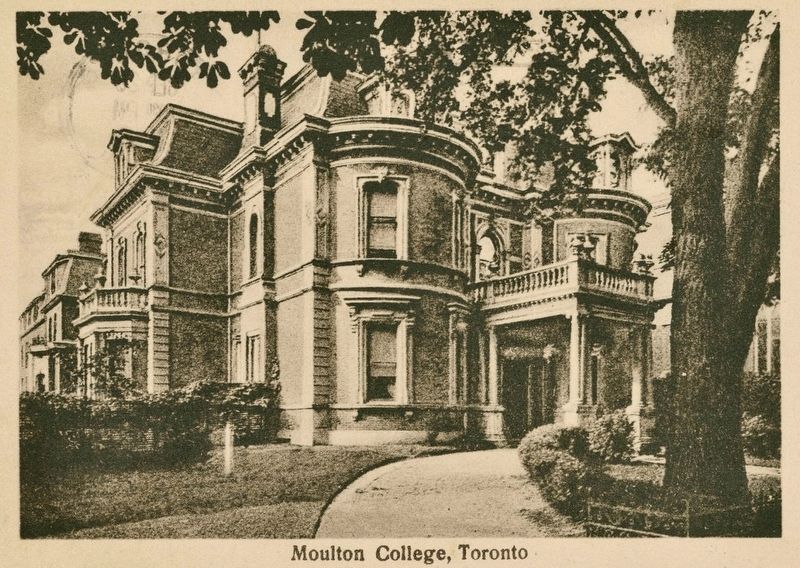 Moulton College, Toronto, 1930. Click for full size. Moulton College, Toronto, 1930 image. Click for full size.