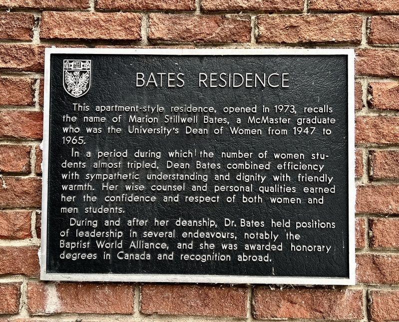 Bates Residence Marker image. Click for full size.