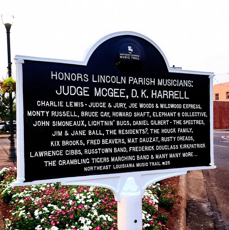 Lincoln Parish Musicians & Music Venues Marker image. Click for full size.