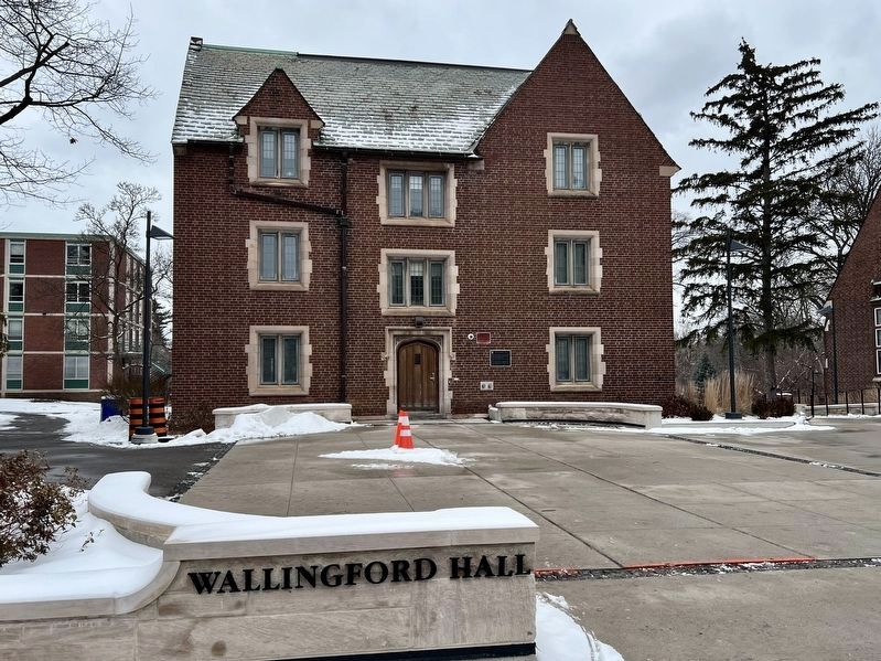 Wallingford Hall Marker. Click for full size. Wallingford Hall Marker image. Click for full size.