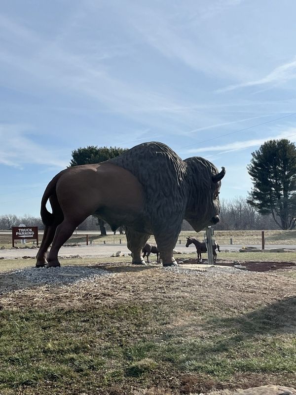 American Indians Uses of the Buffalo Marker image. Click for full size.