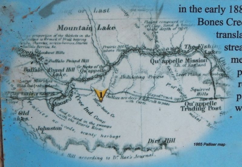 Marker detail: 1865 Palliser Map. Click for full size. Marker detail: 1865 Palliser Map image. Click for full size.