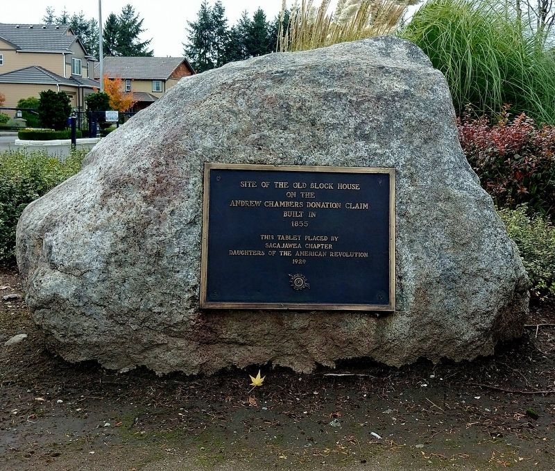 Site of Andrew Chambers Donation Claim Marker. Click for full size. Site of Andrew Chambers Donation Claim Marker image. Click for full size.