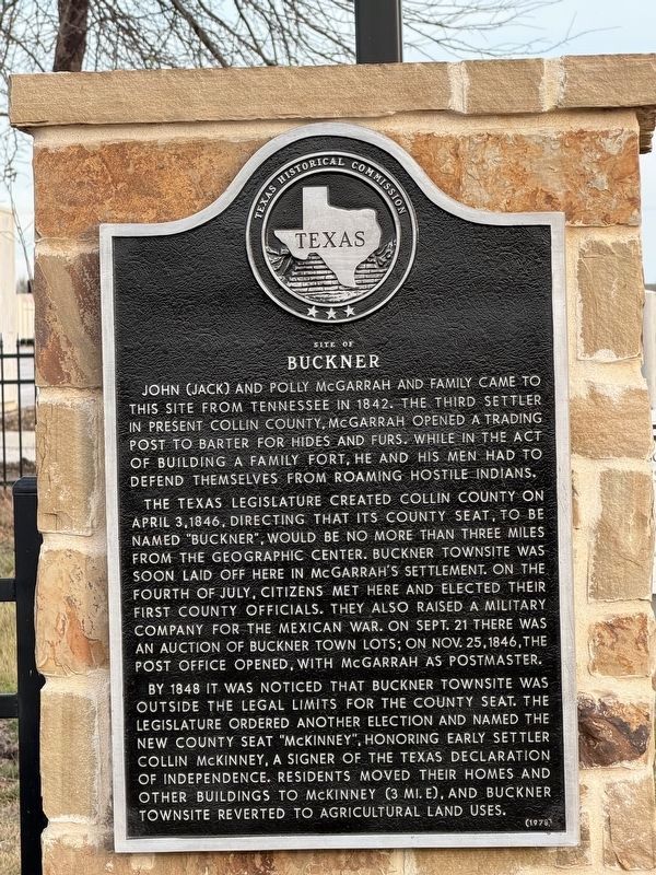 Site of Buckner Marker. Click for full size. Site of Buckner Marker image. Click for full size.