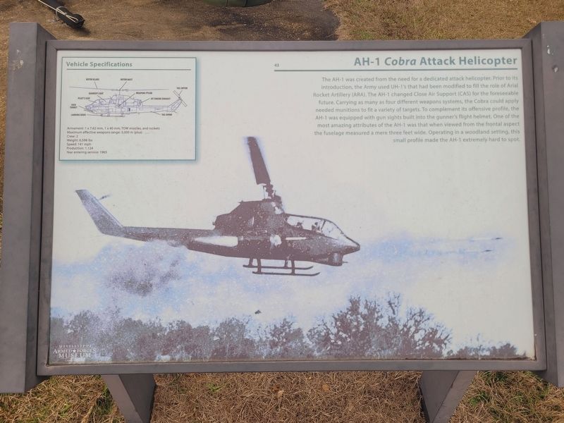 AH-1 <i>Cobra</i> Attack Helicopter Marker image. Click for full size.