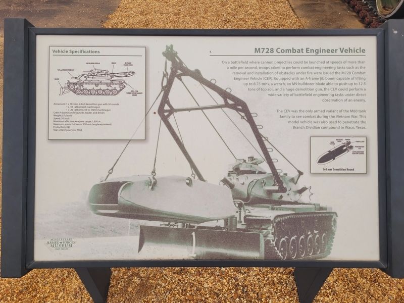 M728 Combat Engineer Vehicle Marker. Click for full size. M728 Combat Engineer Vehicle Marker image. Click for full size.