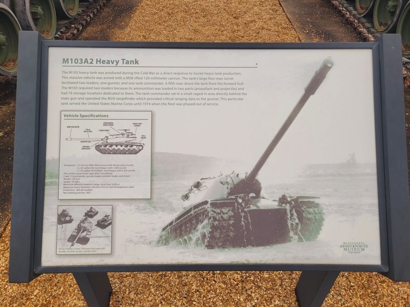 M103A2 Heavy Tank Marker. Click for full size. M103A2 Heavy Tank Marker image. Click for full size.