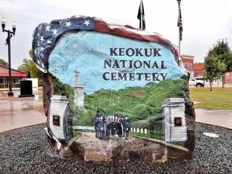 West Point Freedom Rock (<i>northeast side</i>). Click for full size. West Point Freedom Rock (<i>northeast side</i>) image. Click for full size.
