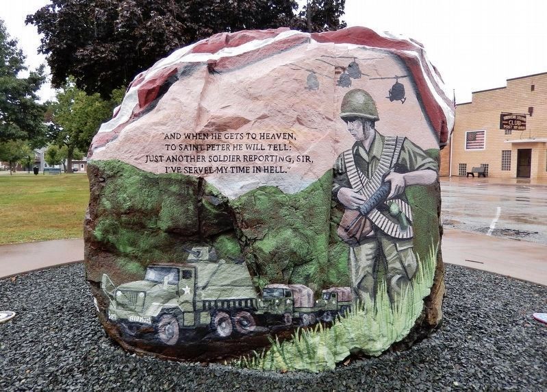 West Point Freedom Rock (<i>southwest side</i>). Click for full size. West Point Freedom Rock (<i>southwest side</i>) image. Click for full size.