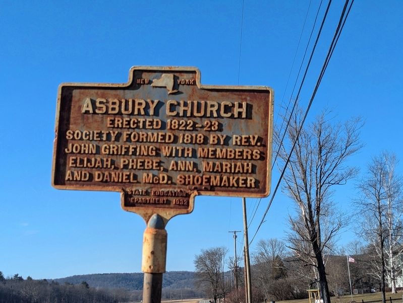 Asbury Church Marker image. Click for full size.