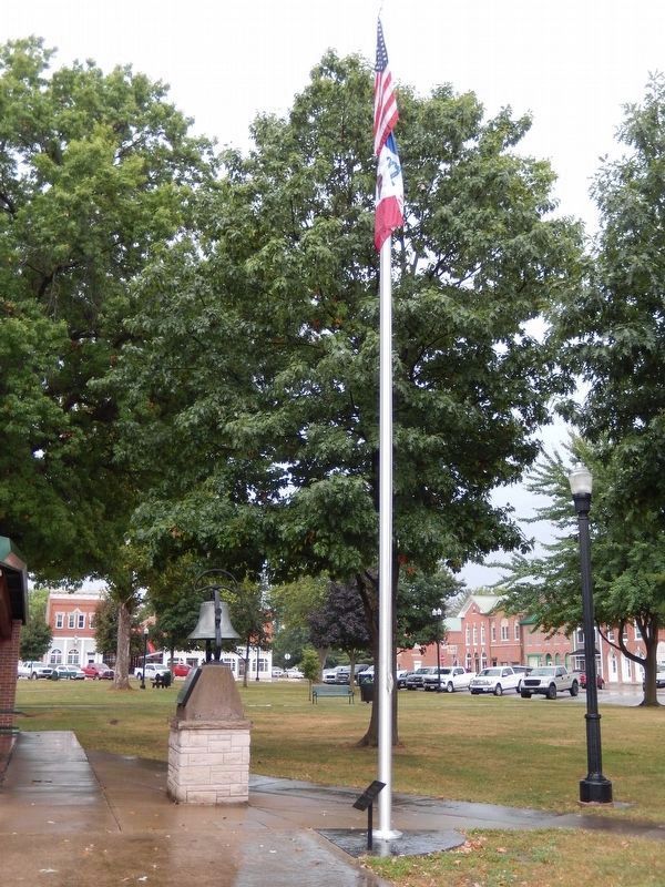 In Honor of Our Nation's Bicentennial Marker, Bell & Flagpole. Click for full size. In Honor of Our Nation's Bicentennial Marker, Bell & Flagpole image. Click for full size.