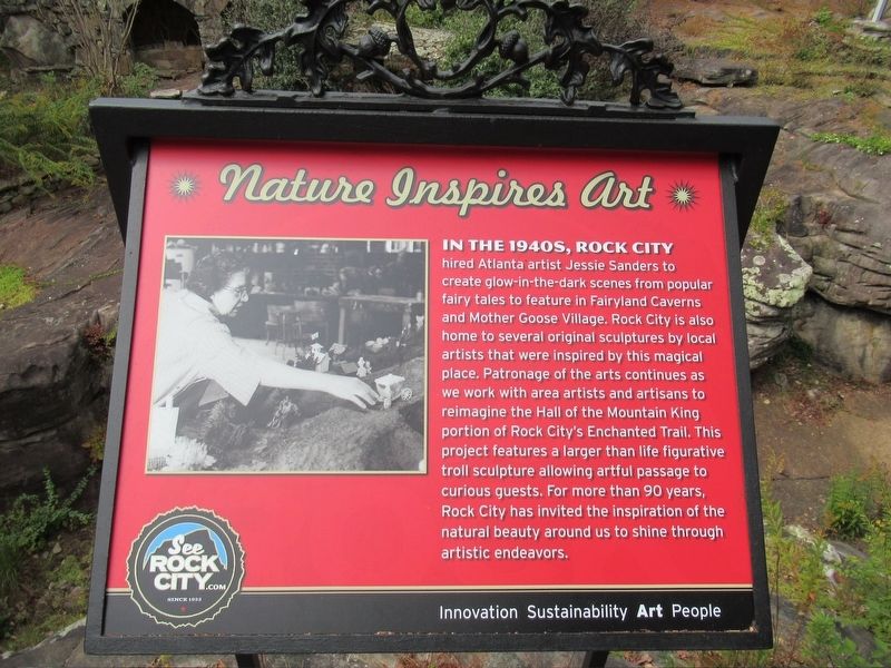 Nature Inspires Art Marker. Click for full size. Nature Inspires Art Marker image. Click for full size.