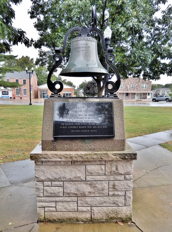 Iowa Sesquicentennial Marker. Click for full size. Iowa Sesquicentennial Marker image. Click for full size.