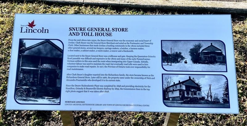 Sure General Store and Toll House Marker. Click for full size. Sure General Store and Toll House Marker image. Click for full size.