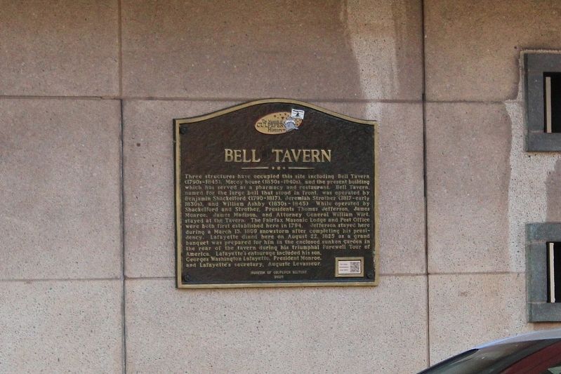 Bell Tavern Marker. Click for full size. Bell Tavern Marker image. Click for full size.
