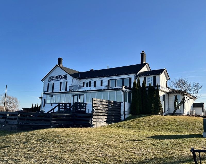 Former Moyer house, currently the Lake House Restaurant, in 2026. Click for full size. Former Moyer house, currently the Lake House Restaurant, in 2026 image. Click for full size.