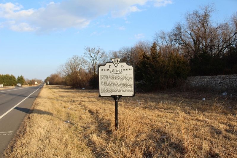 Opening of the Gettysburg Campaign Marker image. Click for full size.