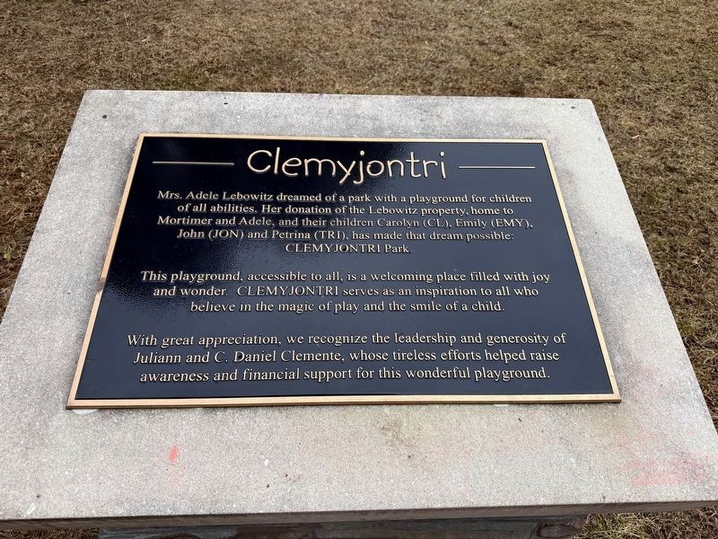 Clemyjontri Marker. Click for full size. Clemyjontri Marker image. Click for full size.