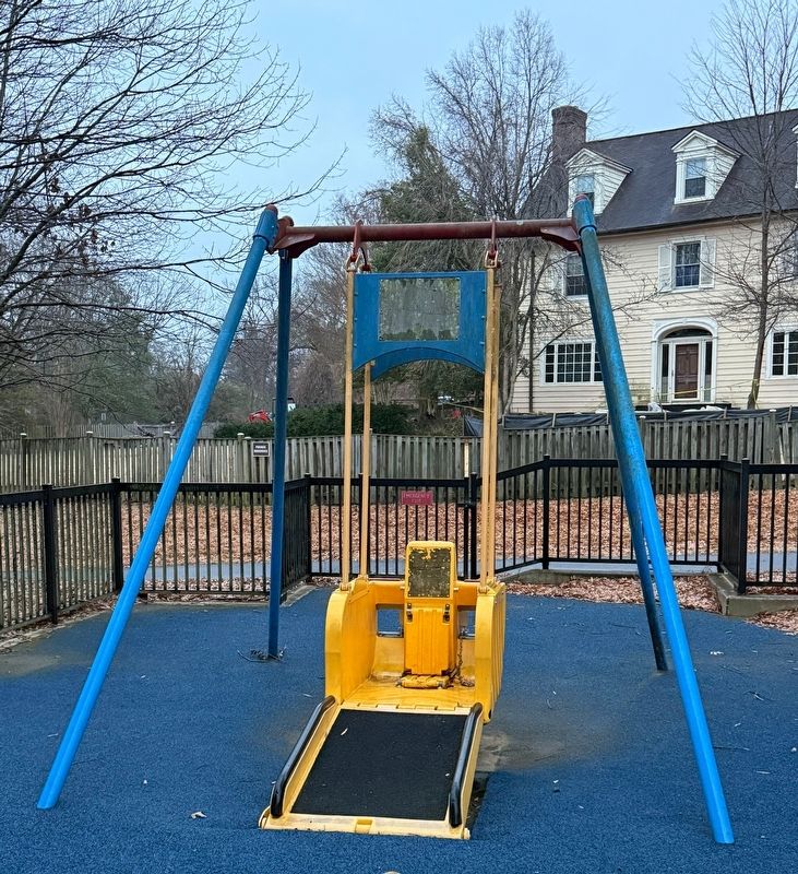 The Liberty Swing, part of the accessible facilities on the grounds of the park. Click for full size. The Liberty Swing, part of the accessible facilities on the grounds of the park image. Click for full size.