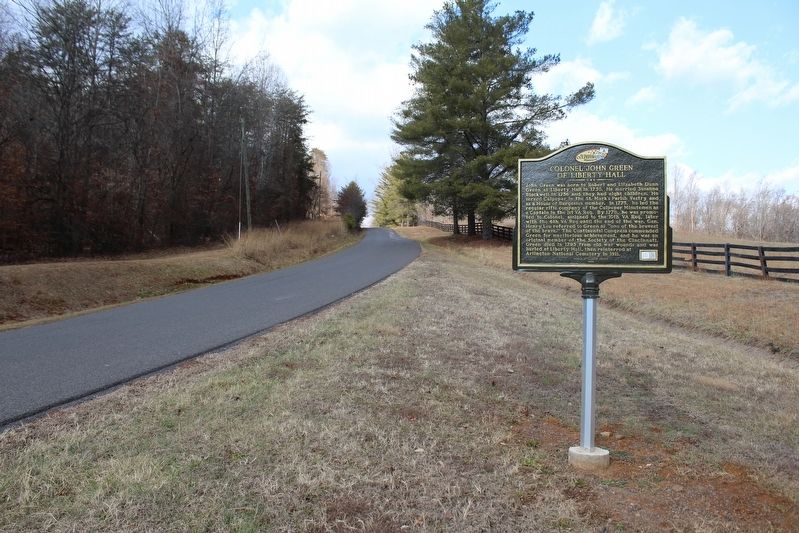 Col. John Green of Liberty Hall Marker. Click for full size. Col. John Green of Liberty Hall Marker image. Click for full size.